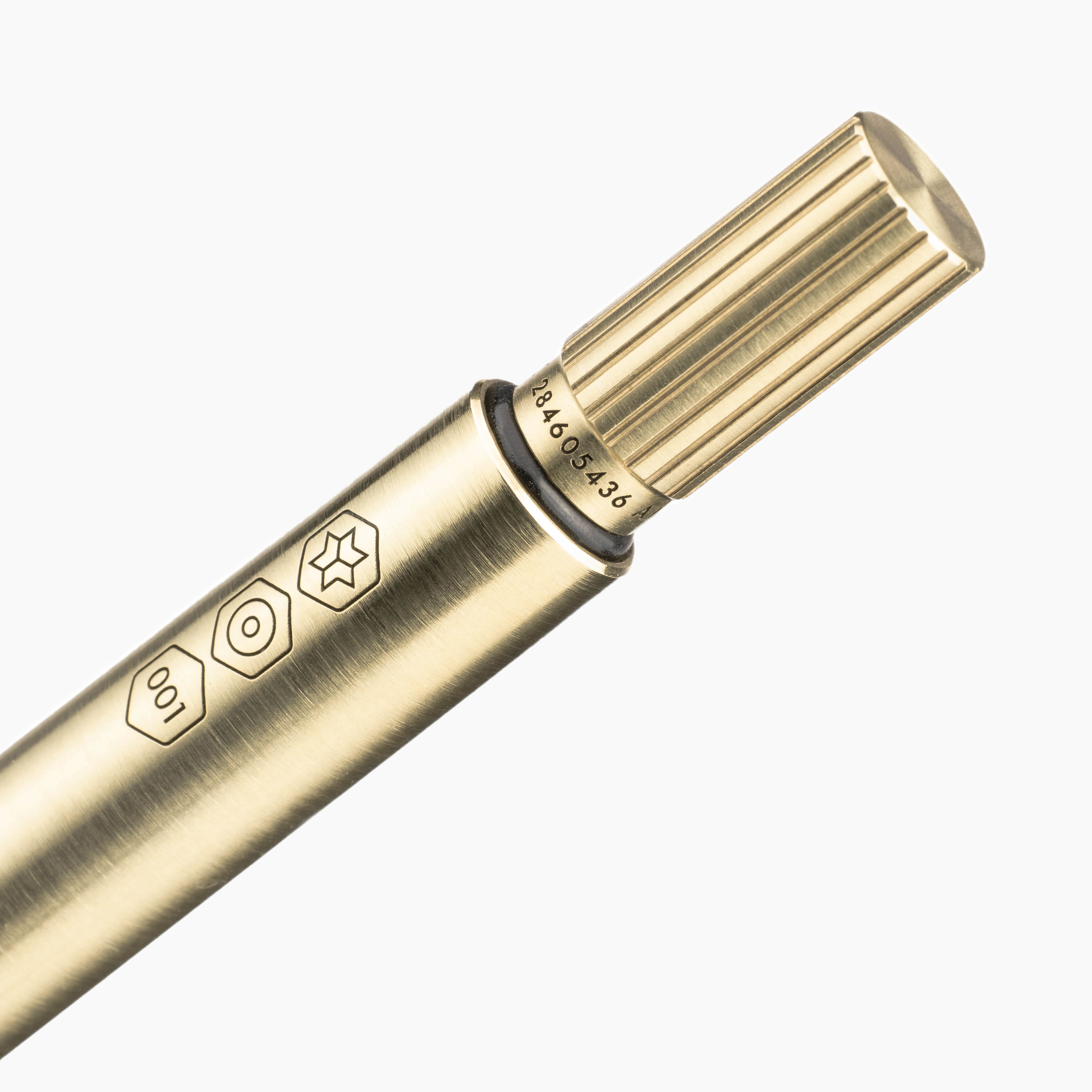 AJOTO Brass Natural Brushed Pen